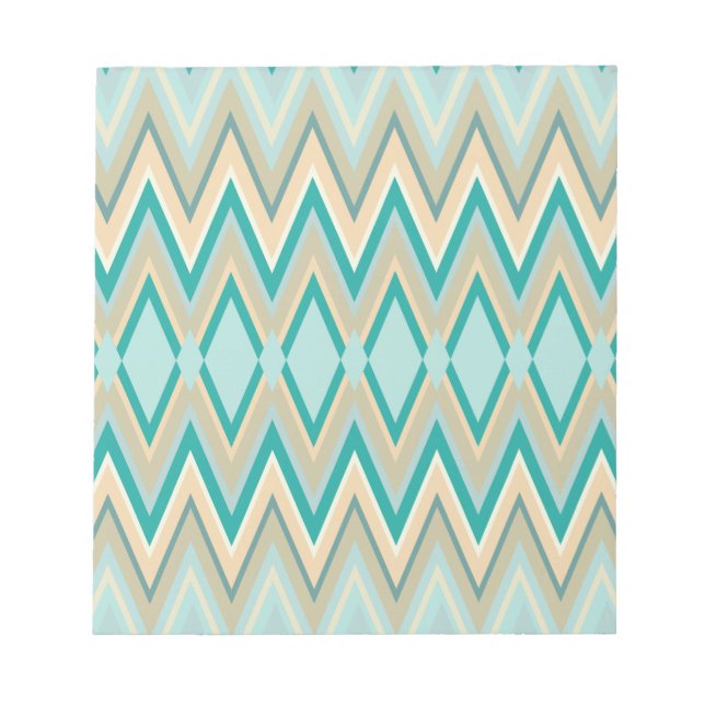 Bloco De Notas zigzag-phones diagonais (Frente)