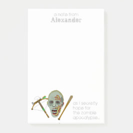 Bloco De Notas Zombie Crossbow Bat | Notas Engraçadas do Apocalyp