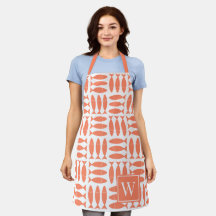 Bloco de Peixe Impresso Náutico - Monograma Coral 