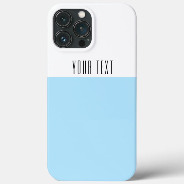 Bloco de Texto Azul Pastel Branco Moderno Chic (Verso)