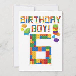 Bloco Edifício De Blocos De 6 Bonito De Aniversári