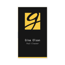 Bloco Monograma do Cartão de visita de Limpeza de