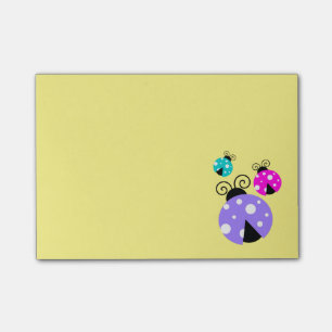 Bloco Post-it 3 Damybugs em Rosa Púrpura e Azul