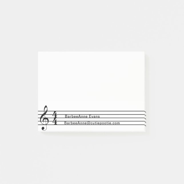 Bloco Post-it 4/4 de vez (Frente)