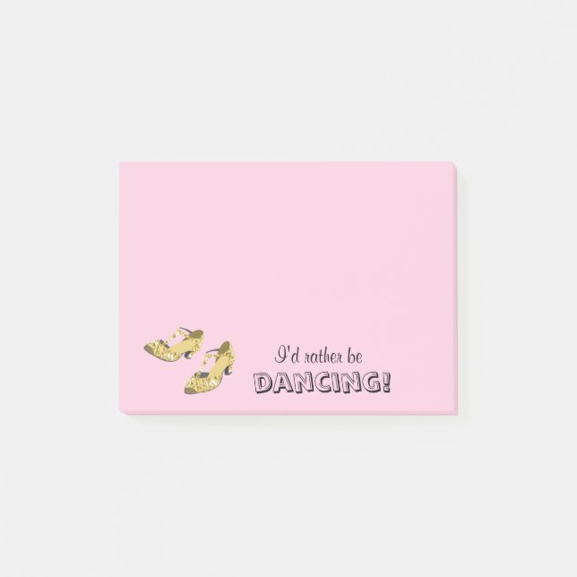 Bloco Post-it A dança das mulheres calça-me preferencialmente (Frente)