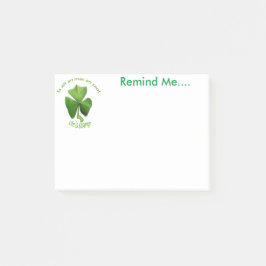 Bloco Post-it A vida é estranha. Design irlandês me lembre das n