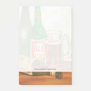 Bloco Post-it A Vida Estática com Cerveja por Jennifer Goldberg