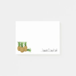 Bloco Post-it Abacaxi retro porque eu disse assim o Cargo-it® 4