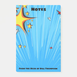 Bloco Post-it Acessórios de mesa cómicos do geek do pop art