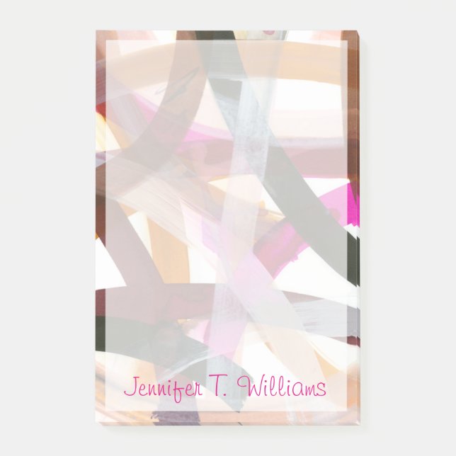 Bloco Post-it Adicionar Seu Nome| Caminho infinito II (Frente)