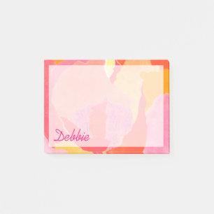 Bloco Post-it Adicionar Seu Nome  Couve Rosa IV