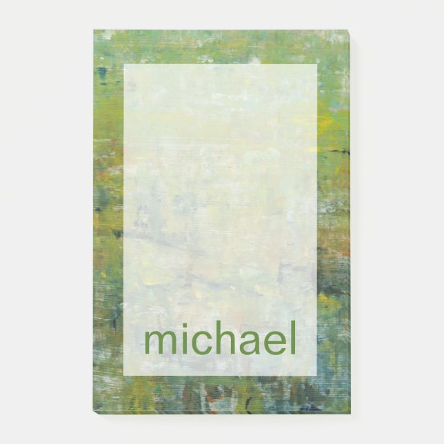 Bloco Post-it Adicione seu nome | Domínio público II (Frente)