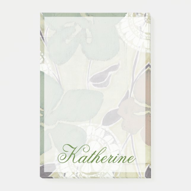 Bloco Post-it Adicione seu nome | Pastas Serenes II (Frente)