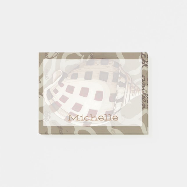 Bloco Post-it Adicione seu nome | Sonnet costeiro I (Frente)