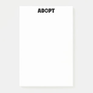 Bloco Post-it Adotar Linhas de Emergência Imprimir 4 x 6 Notas d