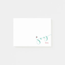 Bloco Post-it Alegria, bagas do azevinho do feriado