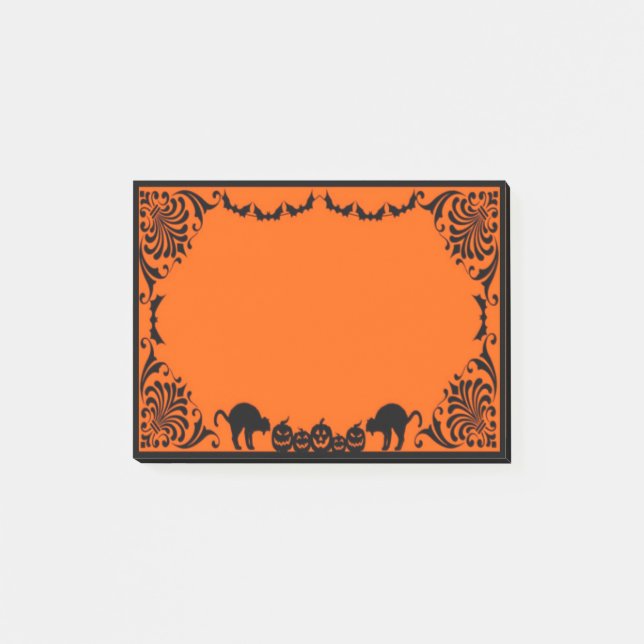 Bloco Post-it Almofada de nota do post-it do Dia das Bruxas (Frente)