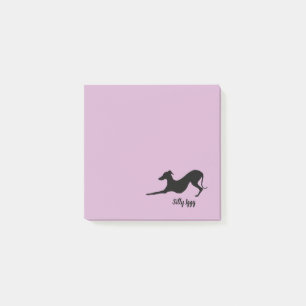 Bloco Post-it Almofada de nota Iggy do post-it do cão do galgo