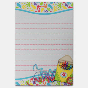 Bloco Post-it Almofada do post-it da caixa do pastel dos splats