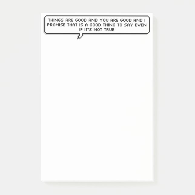 Bloco Post-it Almofada positiva do post-it (Frente)