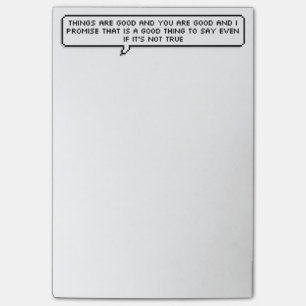 Bloco Post-it Almofada positiva do post-it