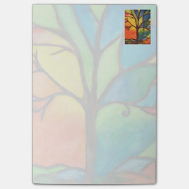 Bloco Post-it Almofadas de nota coloridas do post-it da árvore