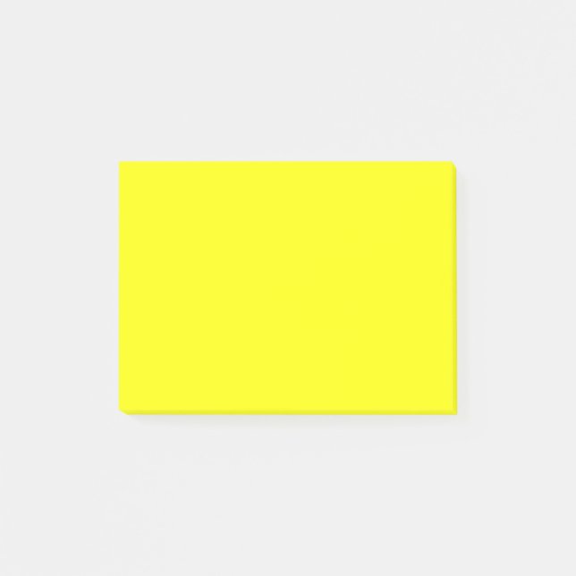 Bloco Post-it Amarelo de Realce de Cor Personalizada (Frente)