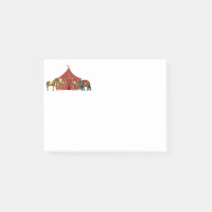 Bloco Post-it Animais e barraca de circo
