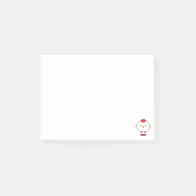 Bloco Post-it Ano do galo das notas 2017 de post-it (Frente)