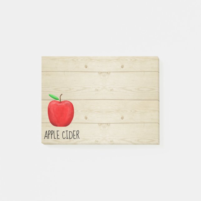 Bloco Post-it Apple Cider Red Apple (Frente)