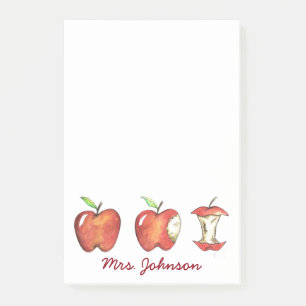 Bloco Post-it Apple for School Teacher Apple Gift