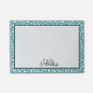 Bloco Post-it Aqua Confetti Dots