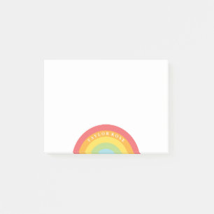 Bloco Post-it Arco-íris colorido notas de post-it personalizada