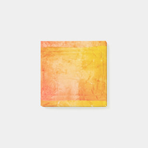 Bloco Post-it Artista amarelo alaranjado do impressão de tela d