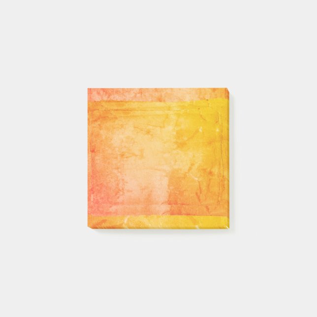 Bloco Post-it Artista amarelo alaranjado do impressão de tela da (Frente)