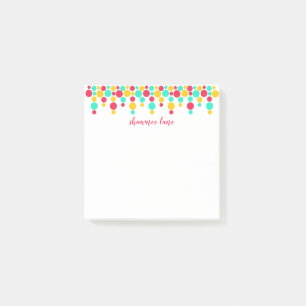 Bloco Post-it As bolinhas da assinatura personalizaram notas de
