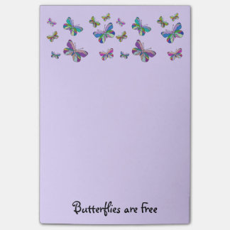 Bloco Post-it As borboletas são notas livres do Cargo-it®