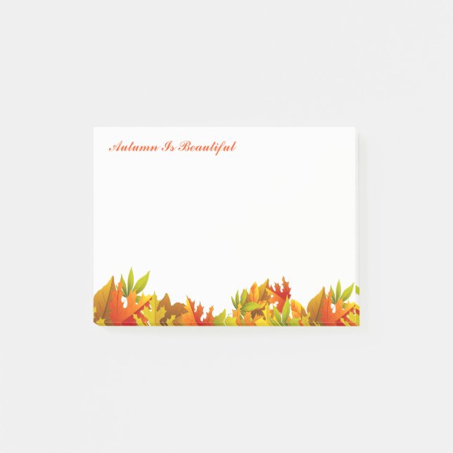 Bloco Post-it Autumn Posta Notes-Autumn É Bonito (Frente)