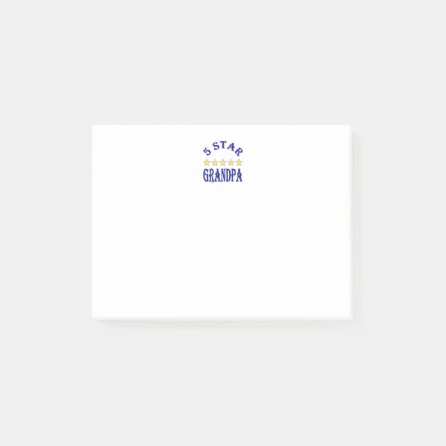 Bloco Post-it Avô Cinco Estrelas (Frente)
