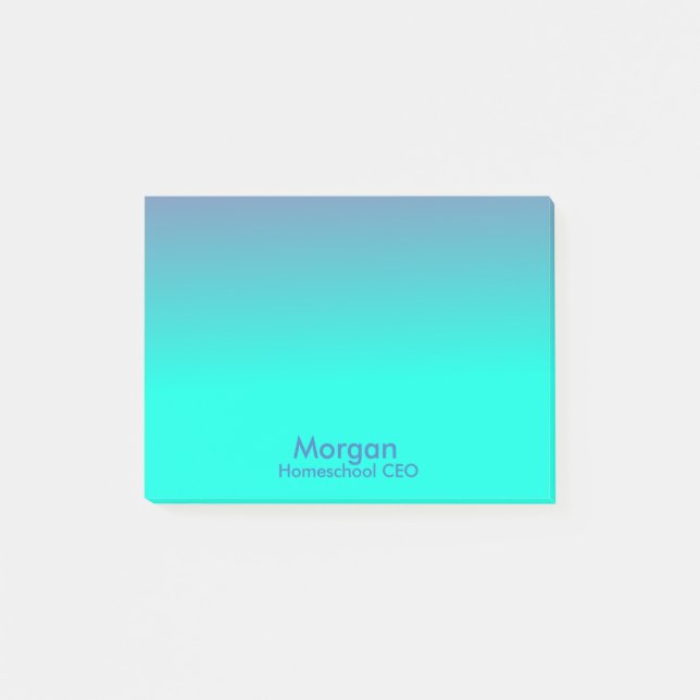 Bloco Post-it Azul CEO da escola doméstica (Frente)