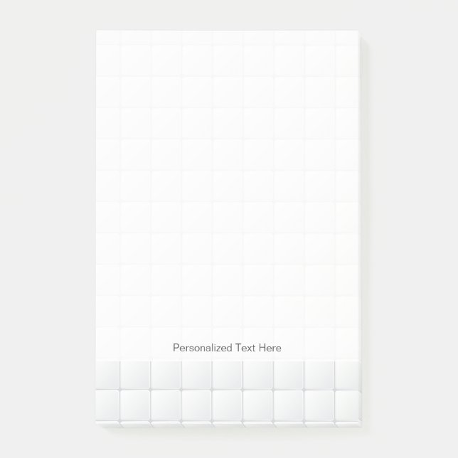 Bloco Post-it Azulejo branco (Frente)