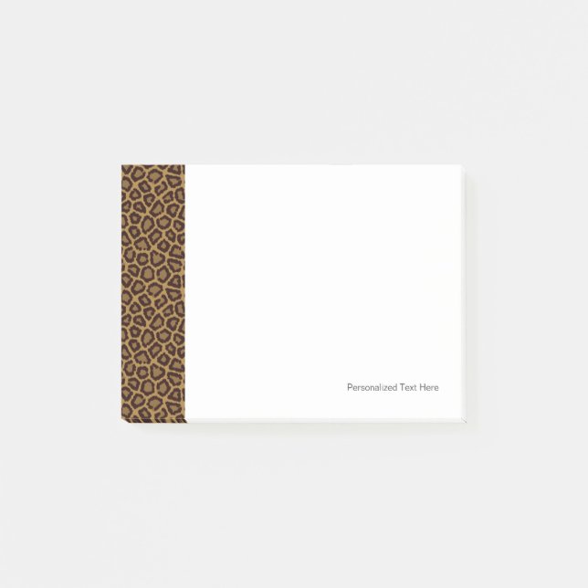 Bloco Post-it Azulejo de fundo com peles de leopardo (Frente)