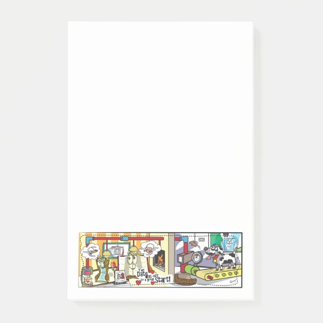 Bloco Post-it B e BookMarkSally "a data estavam… " (Frente)