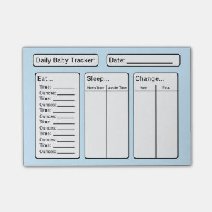 Bloco Post-it Baby Boy - Baby Tracker Posta