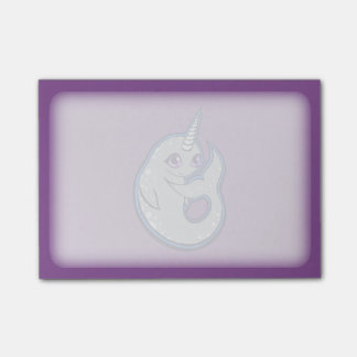 Bloco Post-it Baleia Narrativa Com Design de Desenho De Tinta