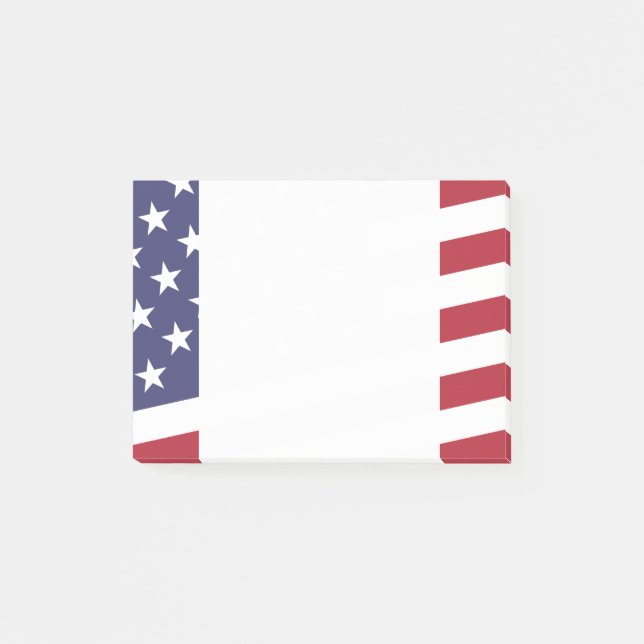 Bloco Post-it Bandeira Americana - Celebrar os EUA - Clássico de (Frente)