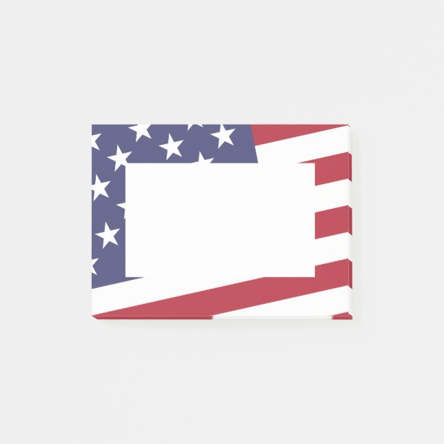 Bloco Post-it Bandeira americana - comemore os EUA - 4 de julho (Frente)