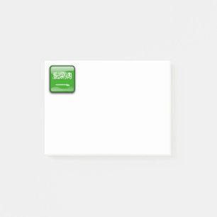 Bloco Post-it Bandeira da Arábia Saudita