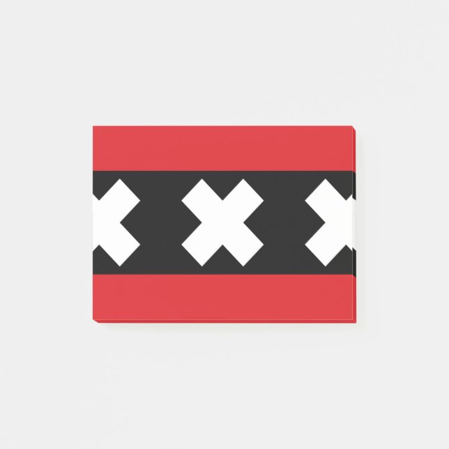 Bloco Post-it Bandeira de Amesterdã (Frente)