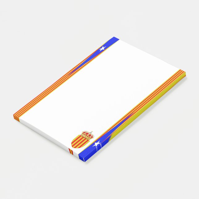 Bloco Post-it Bandeira de Catalonia (Inclinado)